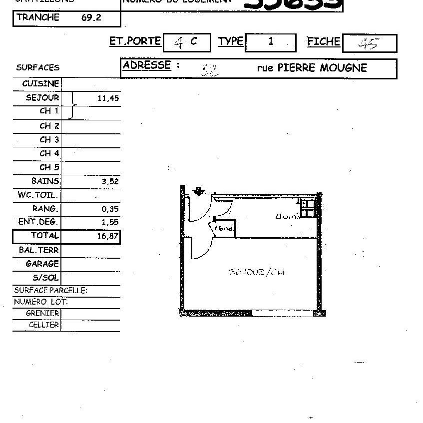 Location appartement T1 16.87m² à Reims (51100) Loyer CC * : 179.82 € Réf : ER.35633 - Photo 2