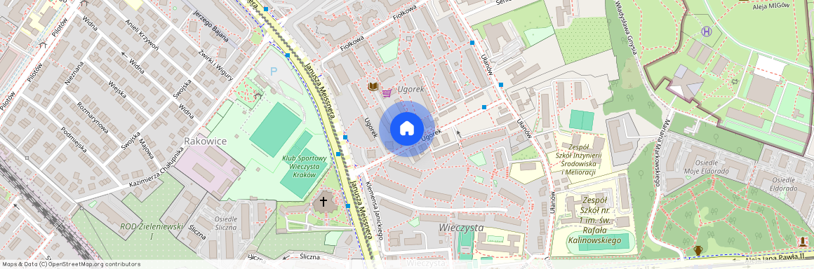 ul. Ugorek, Rakowice, Prądnik Czerwony, Kraków, małopolskie