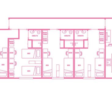 Twin, King Single Bed, 8 Bed Apartment - Photo 3