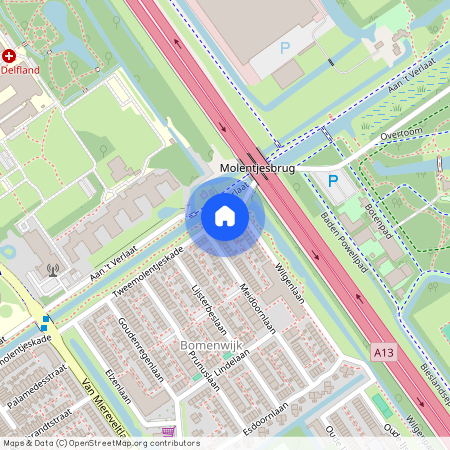 Bomenwijk, 2612 XZ, Tweemolentjeskade, Delft