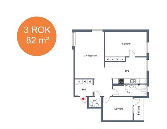 Klockstapelvägen 18B - Foto 1