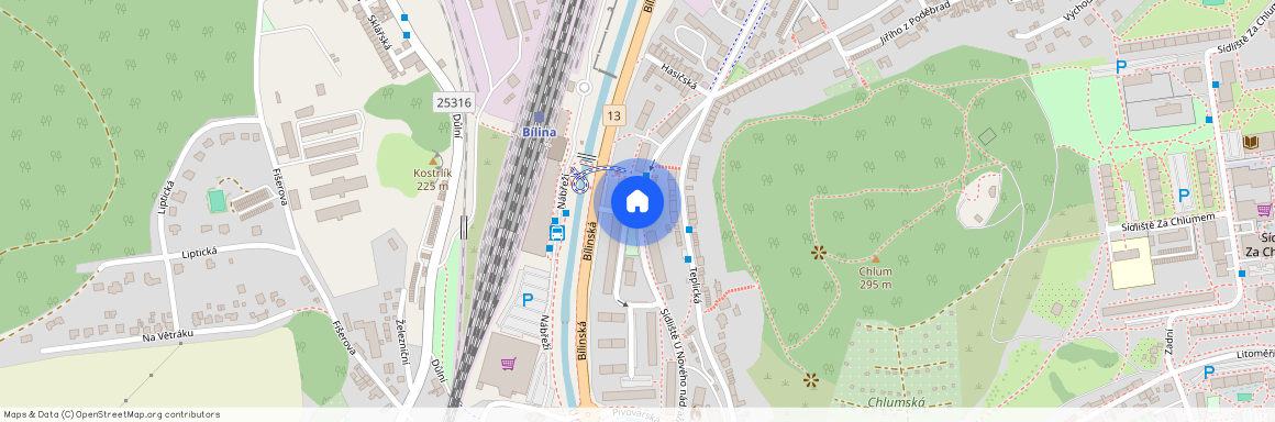 Teplické Předměstí, Sídliště U Nového nádraží, Bílina