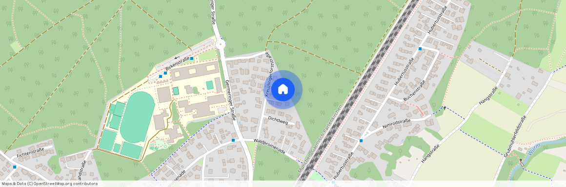 Kreuzlingerforststraße, 82131 Gauting ca. 16, 4 km south-west of Munich-center