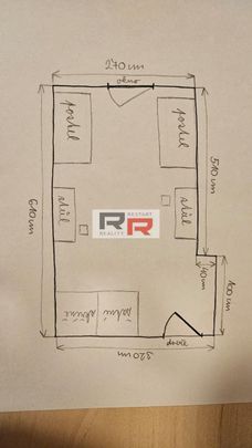 Pronájem pokoje 17 m² - Fotografie 1