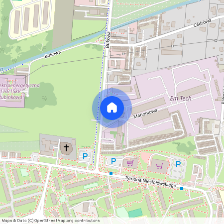 ul. Mahoniowa, Rubinkowo, Toruń, kujawsko-pomorskie