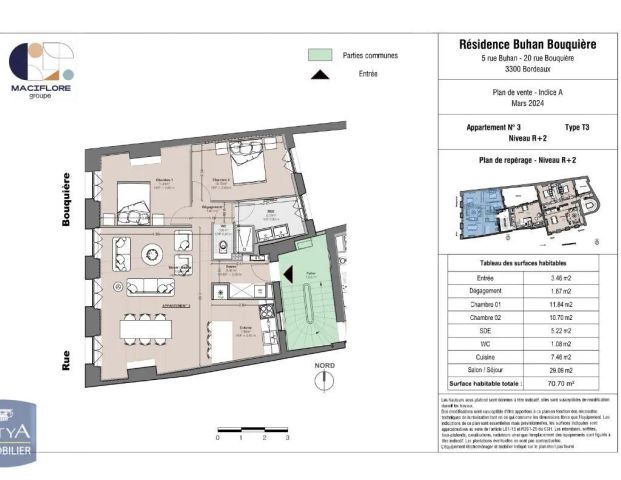 Appartement à louer 3 pièces 70.7m² - Photo 1