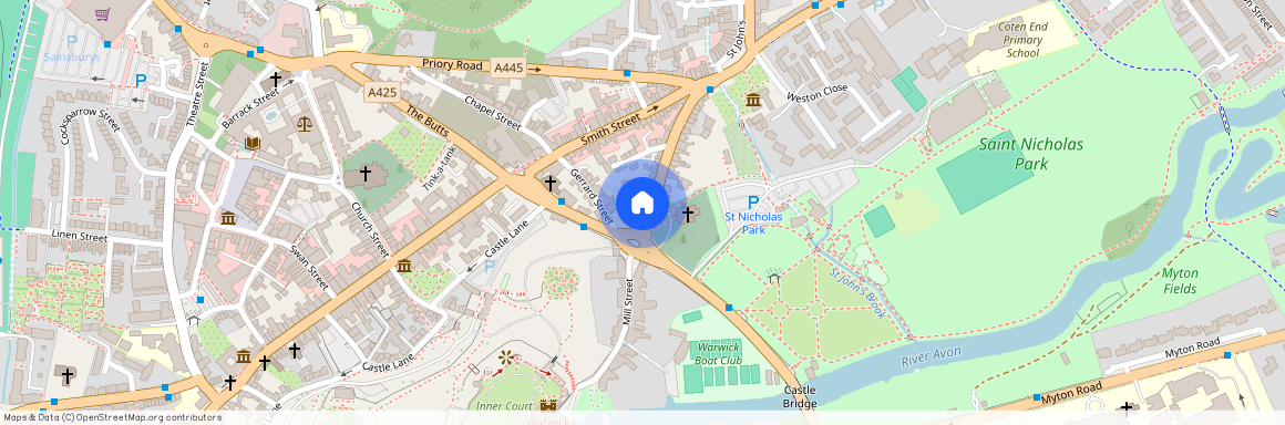 Gable End, Off St Nicholas Church St, (rear of 38 Smith St) Warwick