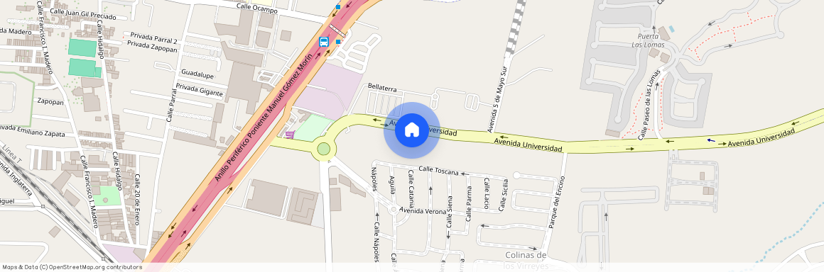 Avenida Universidad, San Juan de Ocotán, Zapopan, Región Centro, Jalisco, 45019, México
