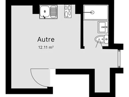 Location Studio 1 pièces 14 m2 à Allas-les-Mines - Photo 5