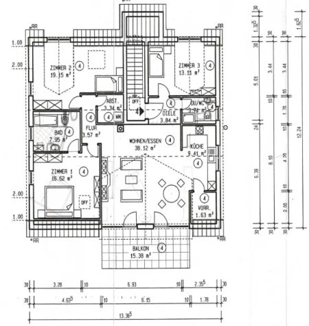 Achtung: schöne 4,5-Zi DG-Wohnung in Lö-Tüllingen mit EBK, TG- und PKW-Stellplätzen! Ausblick!!! - Foto 2