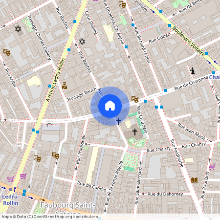 Rue Saint Bernard et Rue de Charonne 75011 Paris (11e arrondissement)