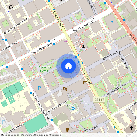 George Kenyon Hall, off Booth Street East, Manchester, M13 9PY, at Whitworth Park, 316 Oxford Road, M13 9WJ.