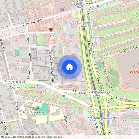 ul. Józefa Chociszewskiego, Przymorze Małe, Gdańsk, pomorskie