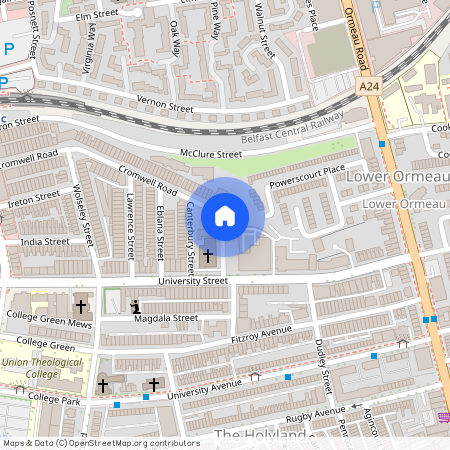 Great Apartment, 8a Westminster Street, Botanic Area ~ Behind Queens, Belfast, BT7 1HP