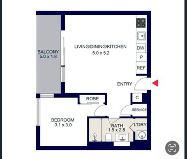 Fully furnished 1 bedroom apartment in central Dockklands - Photo 6