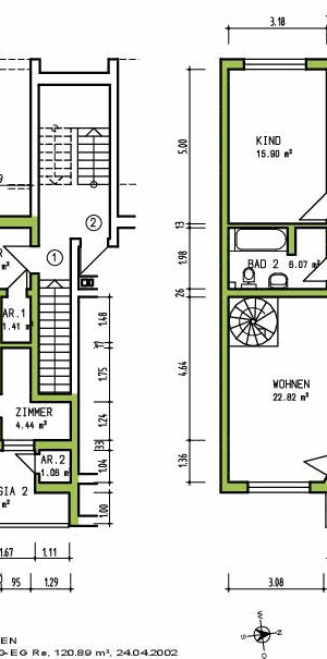 Große Maisonette-Wohnung - Foto 1