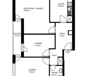 Appartement lumineux de 3,5 pièces avec vue panoramique - Foto 3