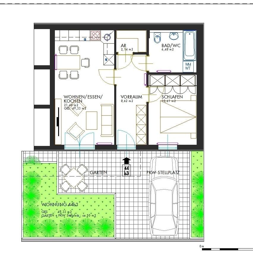 Charmante 2-Zimmerwohnung mit kleinem Grünanteil, Terrasse und Parkplatz in Waltendorf - Photo 1