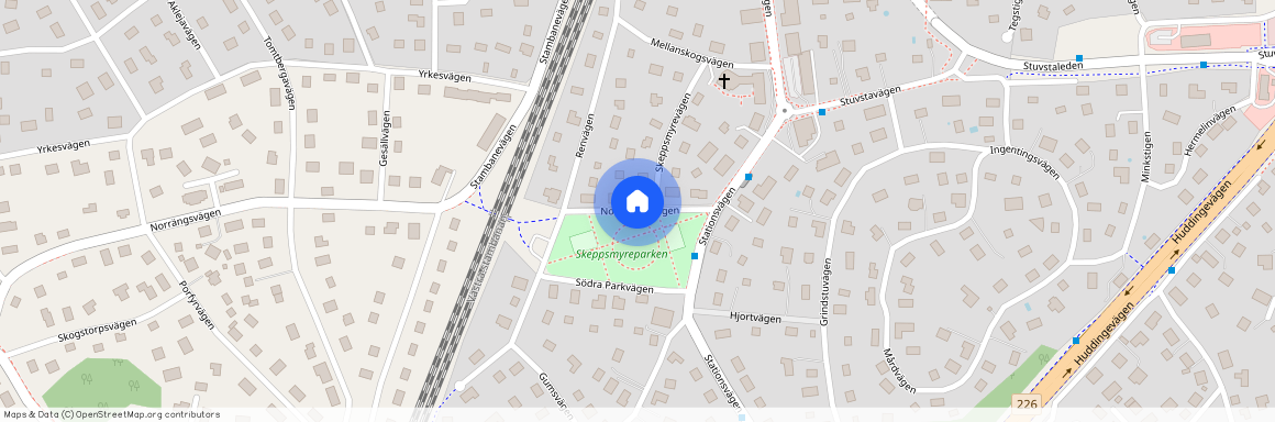 Norra Parkvägen, Huddinge