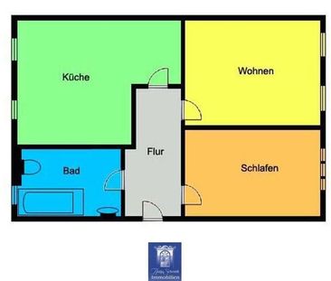 Ruhig gelegene 2-Zimmer-Dachgeschosswohnung mit groÃer KÃ¼che! - Foto 5