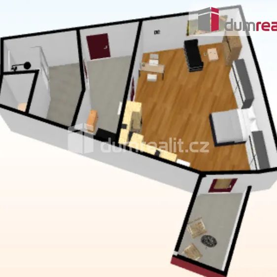 Světlý byt 1+kk/B s balkonem (27,8 m - Fotografie 1