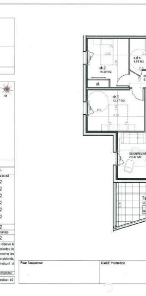 Appartement à louer 3 pièces 58.3m² - Photo 2