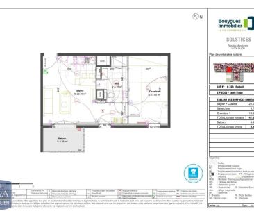 Appartement à louer 2 pièces 41.8m² - Photo 2