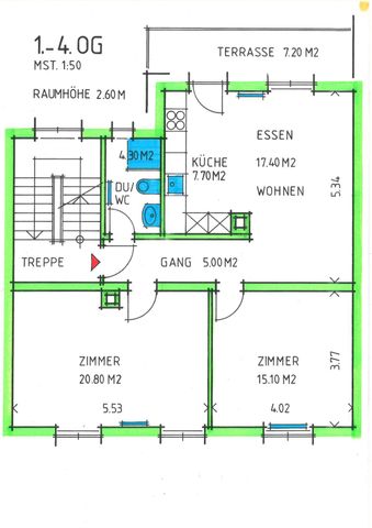 3.5 Zimmer, 71 m², 3. Stock - Photo 2