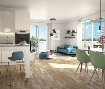 42,28qm 1Zi-W-Terrassenwohnung, Erstbezug, ökologische Bauweise - Foto 2