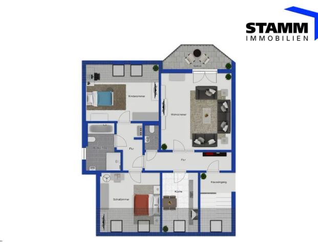 3-Zimmer Dachgeschoss Wohnung in zentrumsnaher Lage von Hemer - Foto 1