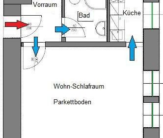 Altbau-Garconniere: Nähe FH-Joanneum im 3.OG ohne Lift - ab 1.12. b... - Foto 3
