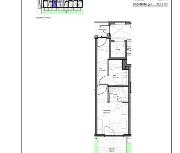 590-24 Nidegger Str. 11, Bonn-Endenich – 1 Zimmer, 38,11 m², Grundm... - Foto 2