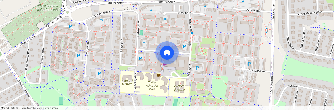 Rosengården, Helsingborg, Skåne, Skaragatan 90 D