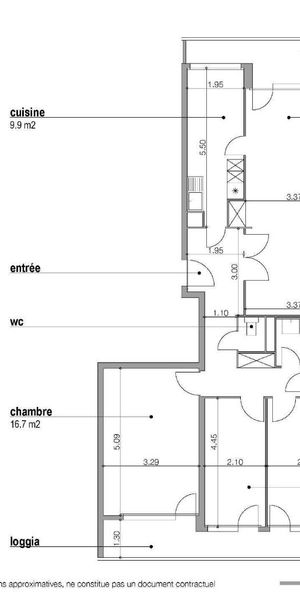 5.5 Zimmer, 92 m², 9. Stock - Foto 2