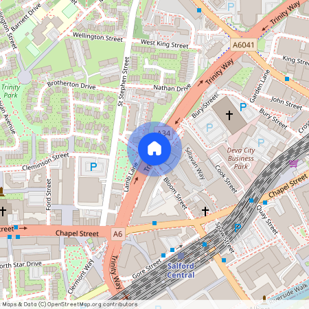 Trinity Way, Salford, M3