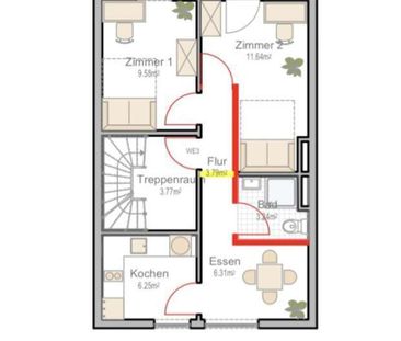 Findorff // KFW 55 Standard - 2,5 -Zimmer Wohnung in kernsaniertem ... - Foto 2