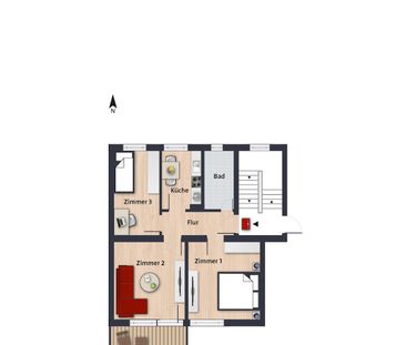 Citywohnung mit Balkon sucht Nachmieter mit WBS // 2.OG links - WBS... - Photo 1