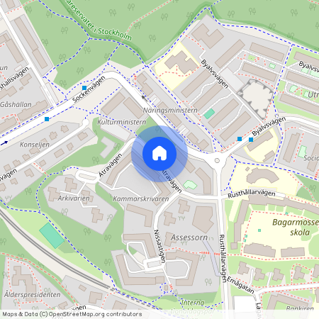 Ätravägen, Bagarmossen