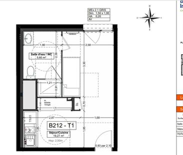 location Appartement T1 DE 24.87m² À RENNES - Photo 1