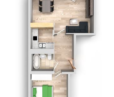 2-Raum-Wohnung Am Rosengarten 83a - Foto 1
