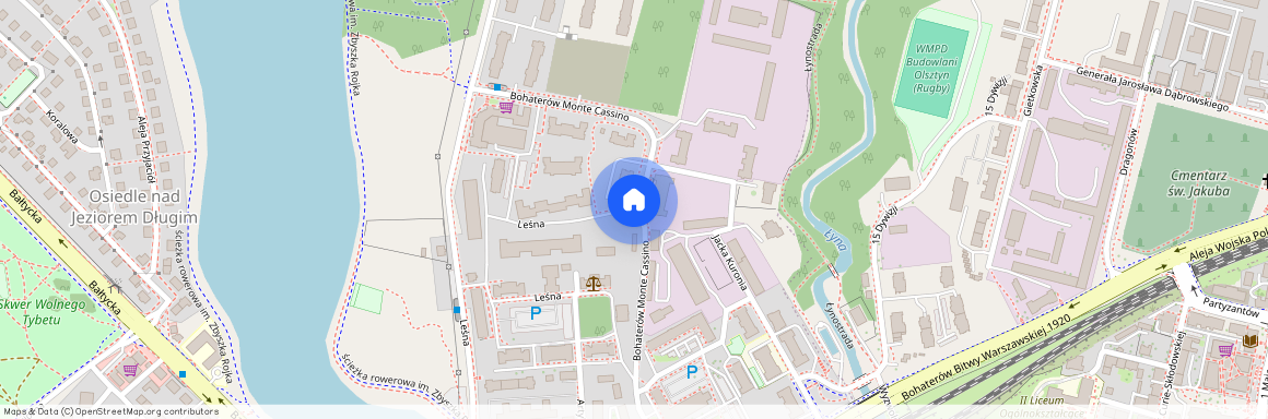 ul. Bohaterów Monte Cassino, Osiedle Nad Jeziorem Długim, Olsztyn, warmińsko-mazurskie