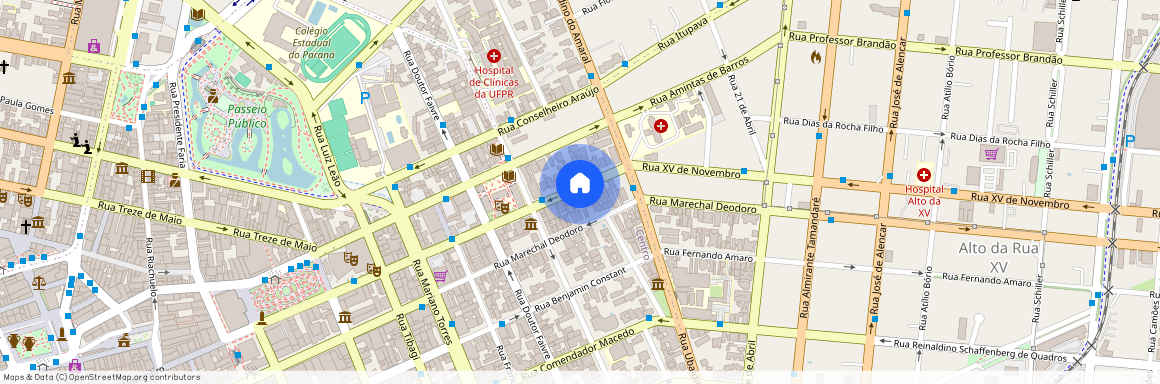 Rua XV de Novembro, 1464 - Studio 01, Centro - Curitiba - PR, Locação