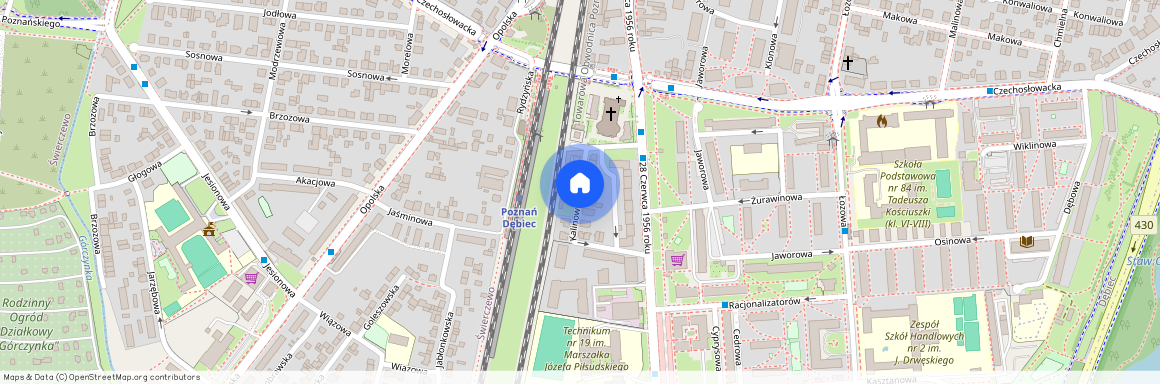 ul. Kalinowa, Dębiec, Wilda, Poznań, wielkopolskie