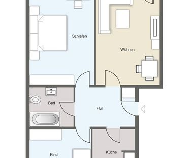 3-Zimmer-Wohnung mit Balkon und Stellplatz - Photo 5