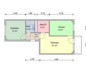 Unser Angebot: 2-Raum-Wohnung zum Verlieben! - Foto 1