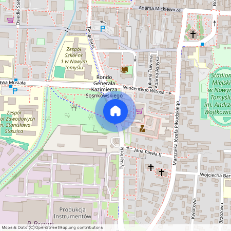 ul. Tysiąclecia, Nowy Tomyśl, Nowy Tomyśl, nowotomyski, wielkopolskie