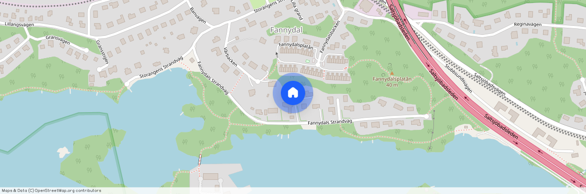 Fannydals Strandväg, Nacka