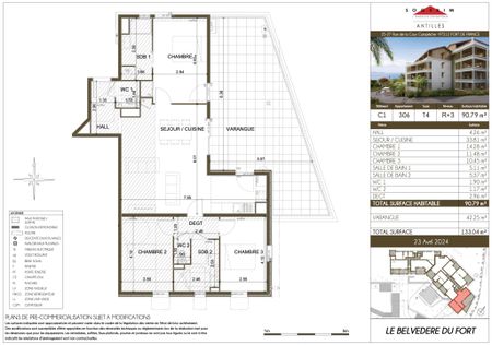 Location Appartement 4 pièces 90m² FORT DE FRANCE 97200 - Photo 4