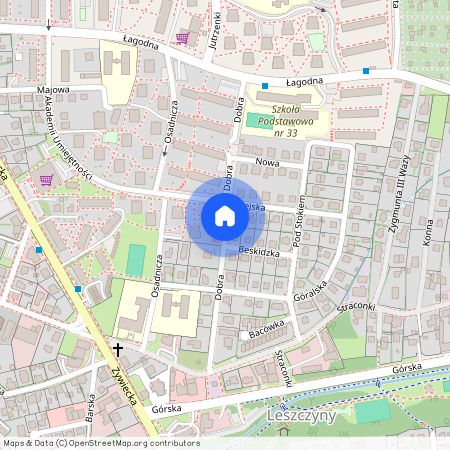 ul. Dobra, Złote Łany, Bielsko-Biała, śląskie