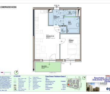 2-Zimmer-Wohnung mit Balkon, Top 15 - Foto 3